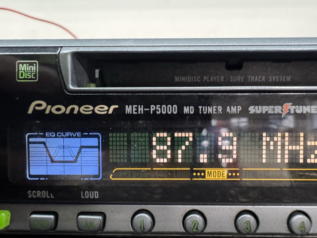 Pioneer MEH-P5000 Car Mini-disc Player Vintage Radio Stereo | eBay