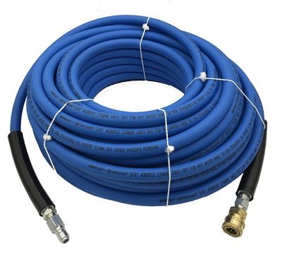 #ad UBERFLEX 4000 PSI Blue Flexible amp; Light Weight Hose w QC Couplers 100 Feet $180.81