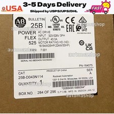 New Allen Bradley 25B-D043N114 AB 25BD043N114 PowerFlex 525 AC Drive US