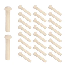 Wood Axle Pegs 5/16" Dia. 1-13/16" Length Wooden Wheels Shaft 25pcs