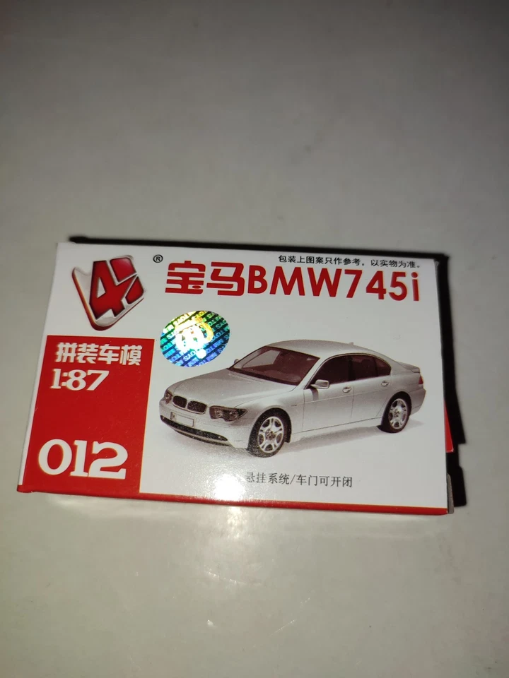 MAQUETTE 4D  HO 1/87 VOITURE BMW 745 i GRISE   NEUF - Photo 2/3