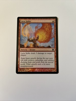 Lava Spike Modern Masters FOIL (LP) MTG Playing Card