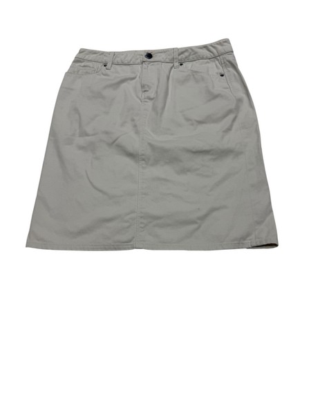 Zara Womens Size Aus 8 Cream Denim Jean Skirt Good Condition