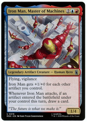 #ad #ad Iron Man Master of Machines 0216 Marvel Super Heroes MSH MTG NM M $1.59