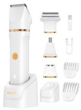 Hoey Women s 4-in-1 Electric Shaver Bikini Trimmer IPX7 Waterproof Grooming Kit