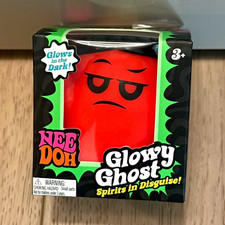 Schylling NeeDoh Glowy Ghost Glow in the Dark Tactile Squeeze Toy Multicolor