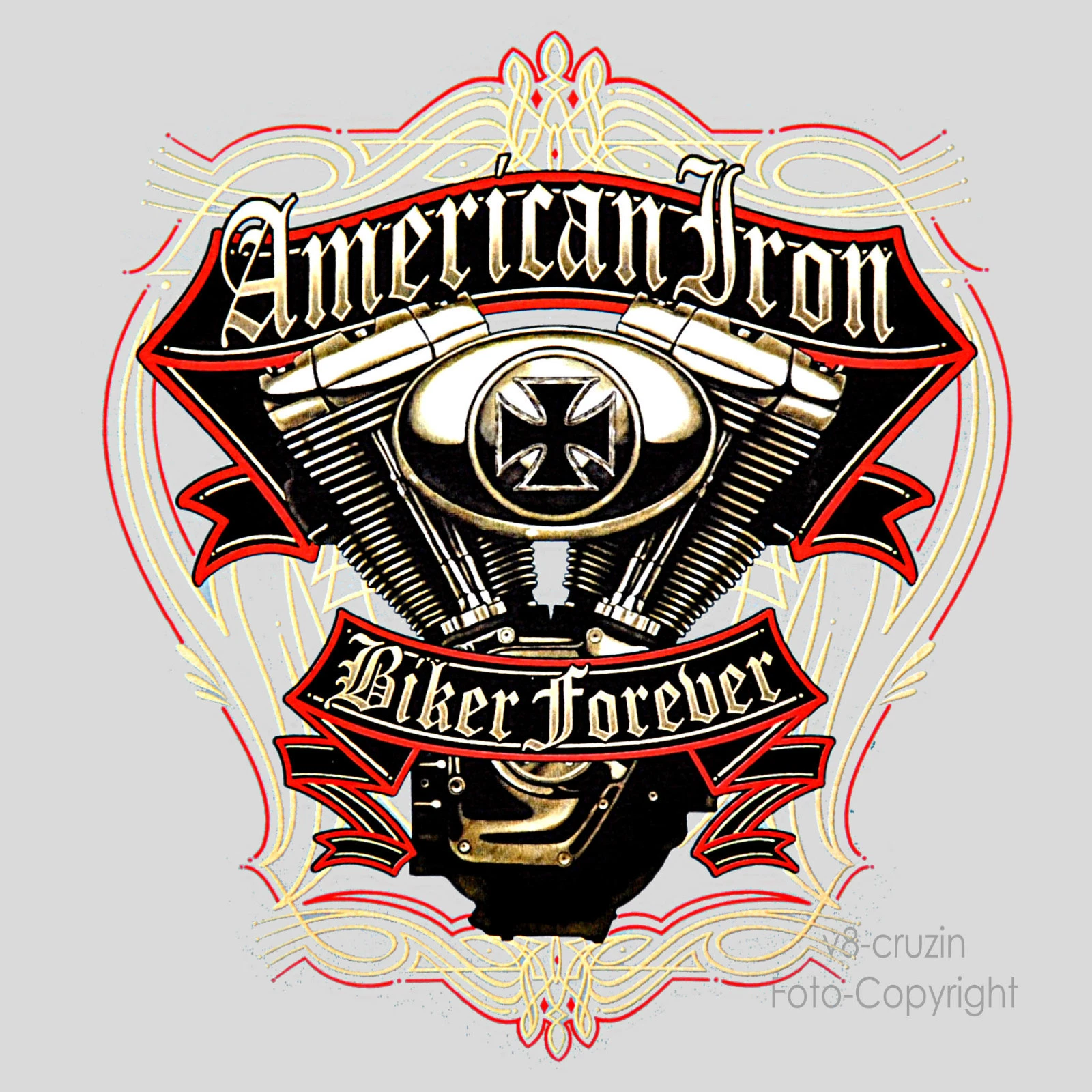 SACAI Biker Sweatshirt Kapuze Hoodie Chopper Motor Motiv twin PinStripe *4292