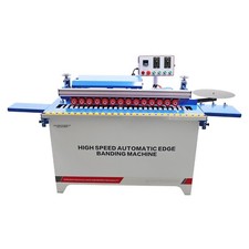 110V Straight Line Automatic Edge Banding Machine 12-40mm Edge Height 0-6m/min