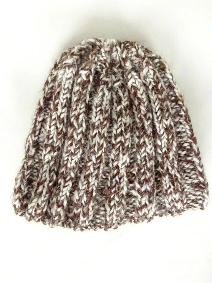 Bonnet laine vintage "faits mains" femme homme Tour de tête 50/65cm  20/26 inch  - Photo 2/2