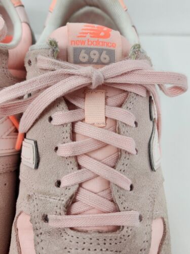 New Balance Womens 8 Classic Pink Grey WL696STG Athletic Sneakers Shoes - Picture 4 of 14