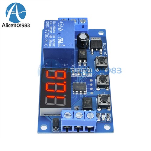 Digital DC 12V LED Display Delay Time Timer Relay Module Control Switch w/ Case - Picture 20 of 32