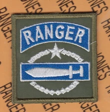 ROK Korean Army Ranger Commando School dress OD Green 2" patch c/e