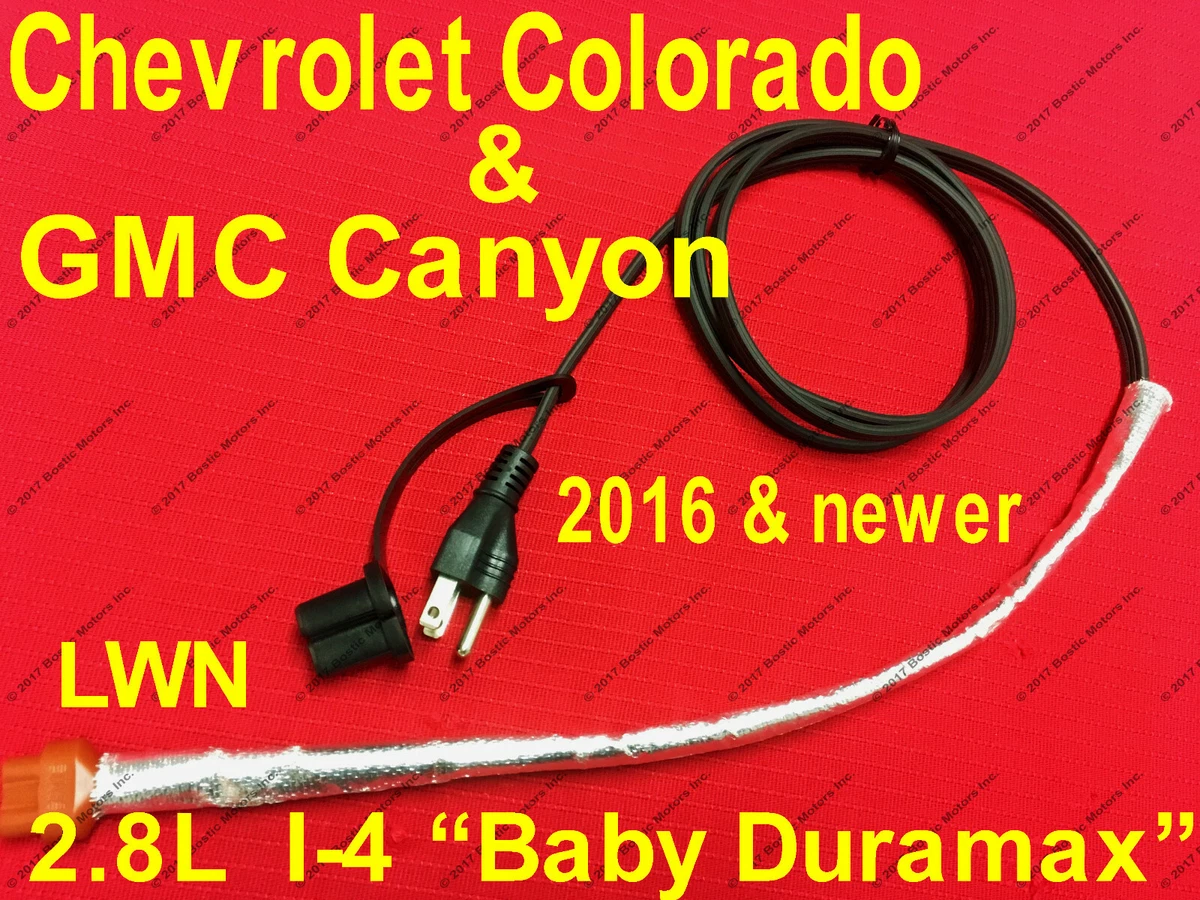 2.8 L Duramax Engine Block Heater Cord 2016-2019 Chevy Colorado GMC Canyon  | eBay