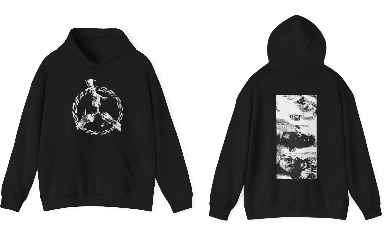 Death Grips Death Album Tour 2 Sided Hoodie Full Size S-5XL