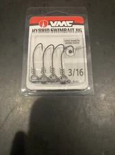 VMC Hybrid Swimbait jig 3/16oz 4 pcs