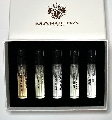 Mancera Discovery Set 5x2ml Roses Vanille Greedy Pearl Holidays Wild