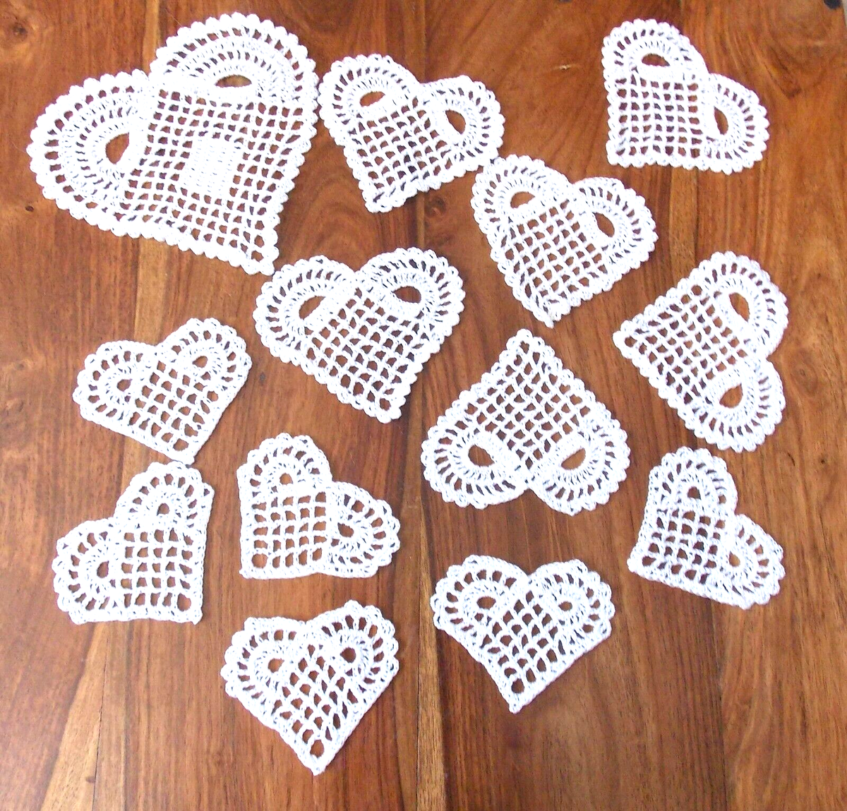 Napperons crochetés à la main, lot de 4 - France