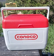 Vintage CONOCO Gott Tote 12 Cooler Model 1811/12 Rare With Ice Freezer Pack