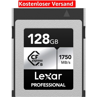 Professionelle 128GB CFexpress Karte Typ B mit 1750 MB/s Lesegeschwindigkeit