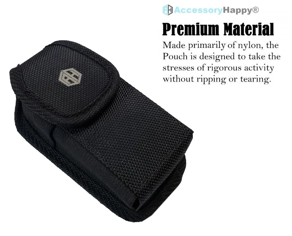 Large Black Vertical Flip Phone Case DURA XV, Insulin Pump Belt Pouch Holster - Image 2 of 4