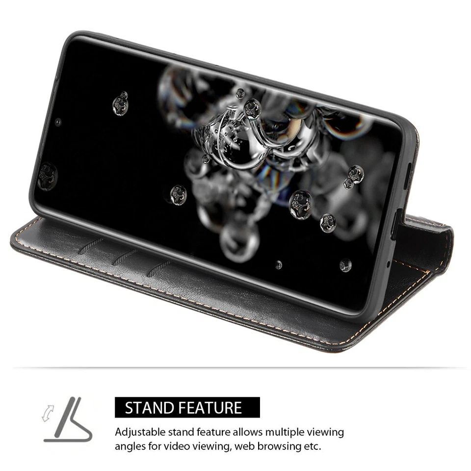 For Samsung Galaxy Note 20 /ULTRA Leather Magnet Wallet Case Cover Stand Pouch - Image 4 of 4