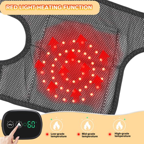 Electric Heated Vibration Knee Joint Brace Therapy Shoulder Massager Pain Relief - Picture 13 of 15