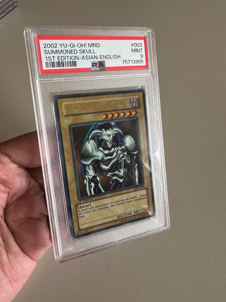 Yu-Gi-Oh Summoned Skull - MRD-003 - 1st Edition - PSA 9