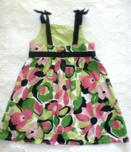 LAURA ASHLEY Girls Sleeveless FLORAL Dot Paisley  SEERSUCKER PARTY DRESS 3T 4T - Picture 80 of 82