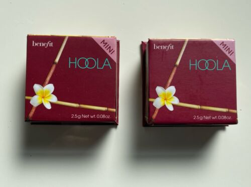 Lot 2 X Benefit Cosmetics Hoola Matte Bronzer Mini 2.5g .08 oz NEW Sealed 4D01A