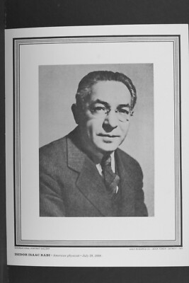 Isidor Isaac Rabi - Print by International Portrait Gallery - Vintage ...