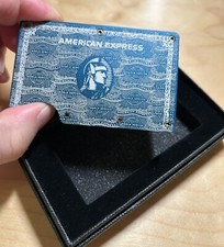      Slim Metal Wallet with Money Clip - Aluminum Credit Card Holder AMEX