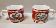 SET OF 4 Vintage Campbell's Kids 2 Mugs And 2 Soup Bowls Highly Collectible