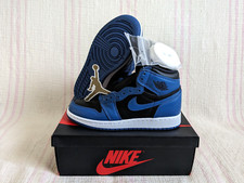 Air Jordan 1 Retro High OG GS Marina Blue 575441 404 AJ1 Shoe Size 4.5 / 6 Women