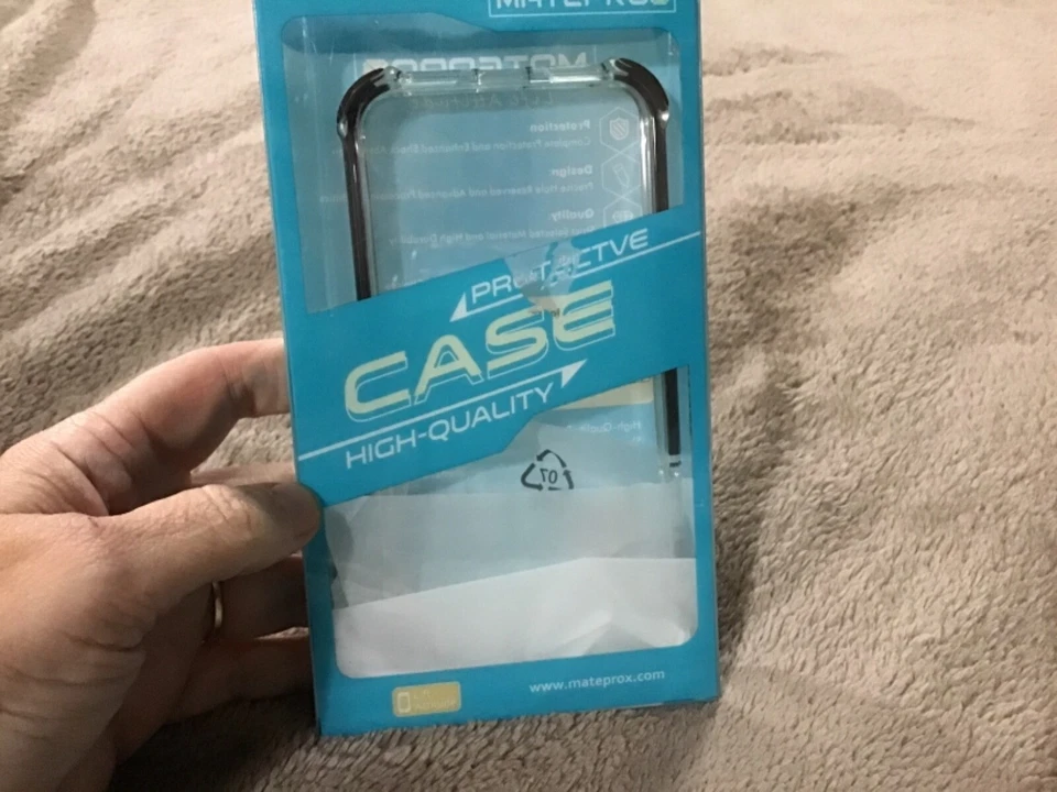 Mateprox iPhone X Diguo Funda Protectora Alta Transparente 5.8 Pulgadas Nueva Transparente/Negro Parachoques Foto 3 de 4