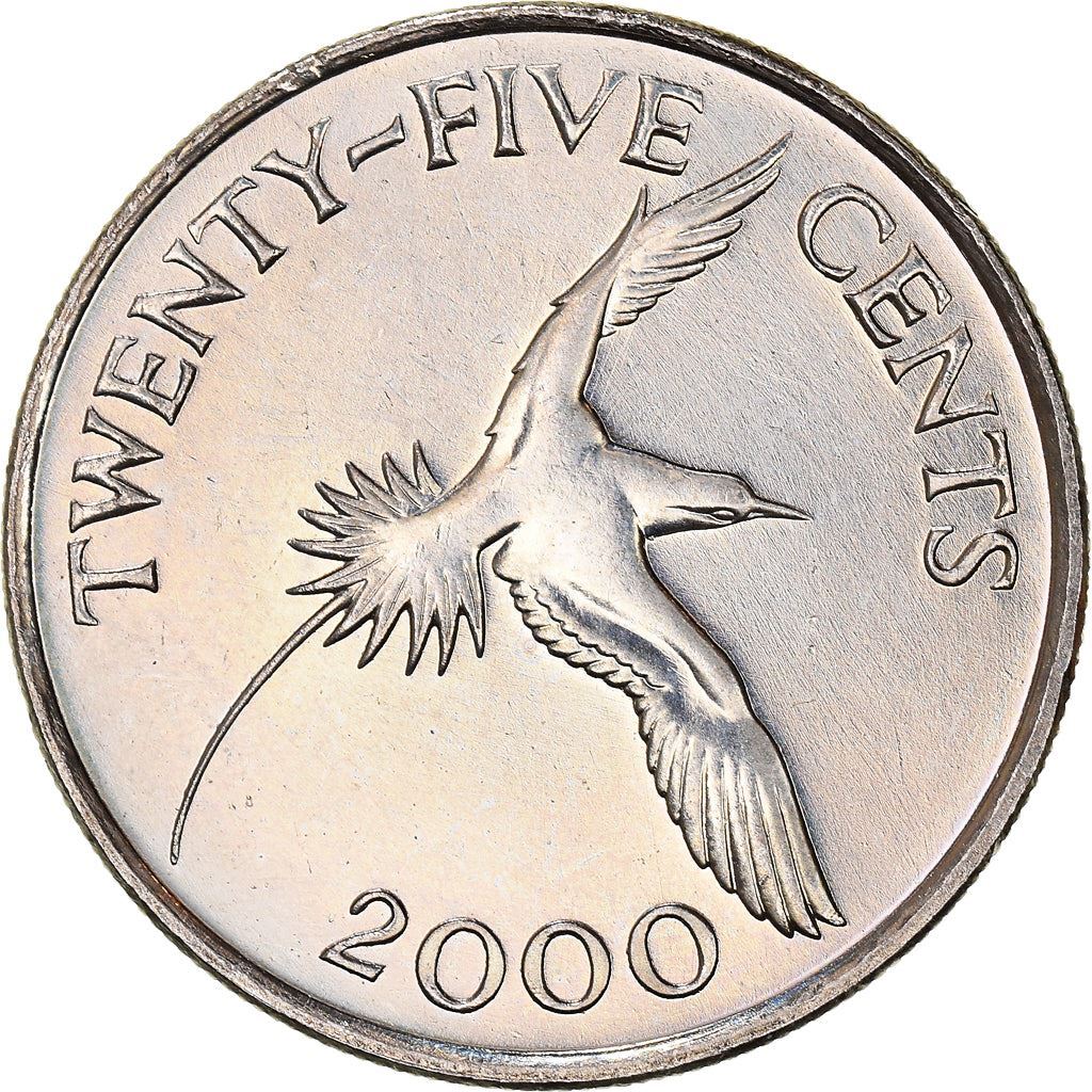 Bermudian 25 Cents Coin | Elizabeth II | Tropicbird