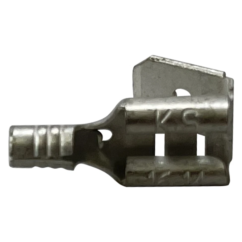 (100) Non-Insulated Piggy Back Terminal 16-14 Gauge 1/4" .250 Tab Wire Connector - Image 4 of 4