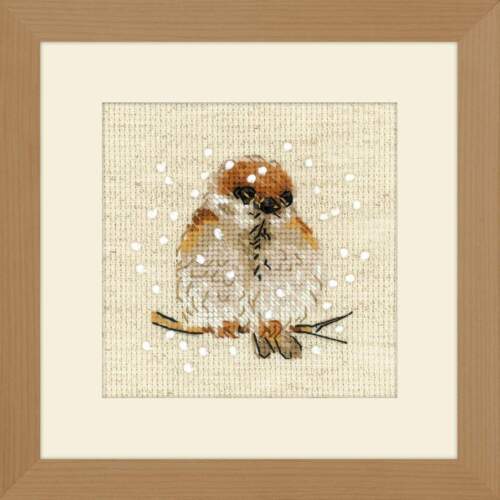 Riolis Counted Cross Stitch Kit Sparrow R1680 - Afbeelding 1 van 4