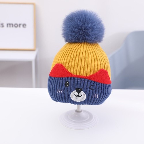 Cute Dinosaur Children Beanies Wool Woolen Knitted Hats Kids Cap Baby - Picture 16 of 18