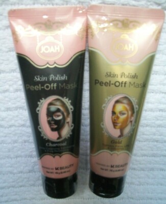 JOAH Skin Polish Gold Charcoal Peel Off Mask K Beauty Pore Duo Lot .75 g/2.65 oz