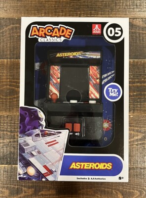 ASTEROIDS Arcade Classics #05 Retro Mini Handheld Cabinet  Video Game Atari