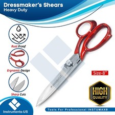 8" HEAVY DUTY STAINLESS STEEL TAILOR UPHOLSTERY SCISSORS SHEARS UTILITY SEWING