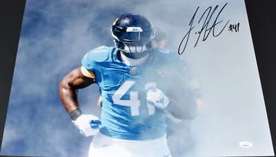JOSH HINES ALLEN AUTOGRAPHED JACKSONVILLE JAGUARS 16x20 PHOTO JSA