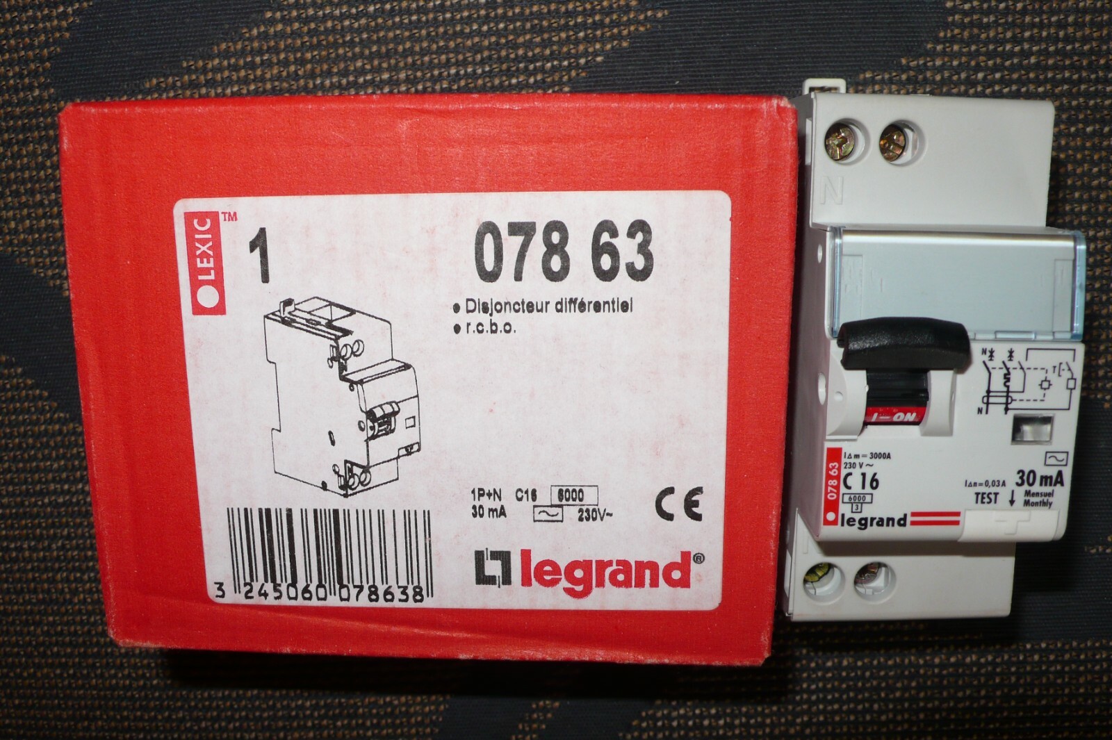 Disjoncteur différentiel Legrand 16A Courbe C, la haute qualité pour habitat sûr