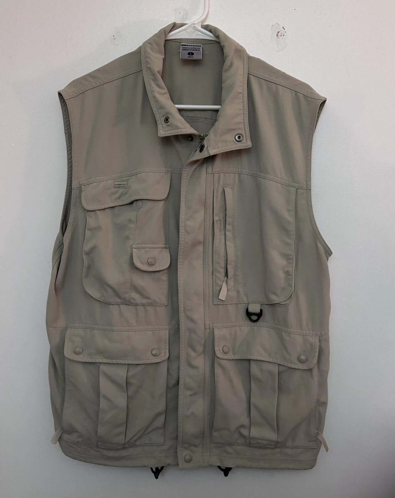 Columbia Mens Fishing Vest Large Omni Dry GRT Utility Full Zip Gorpcore Outdoors