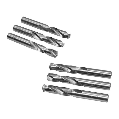 6 Pc 9.6mm HSS Screw Machine Drill Bits 