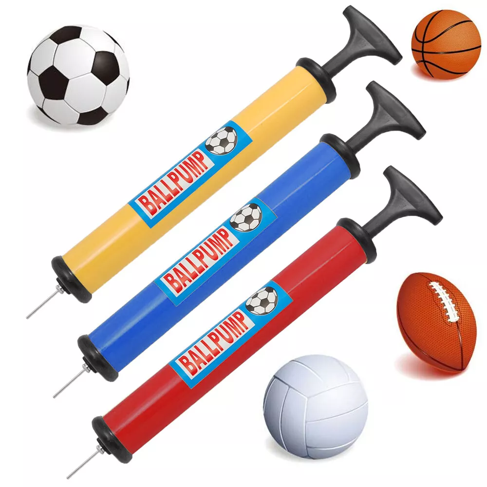 Ball Pump for Sports Balls - 5 Needles - Basketball Pump, Soccer Ball Pump  - Air Pump for Balls, Volleyball, Football Accessories Equipment - Hand