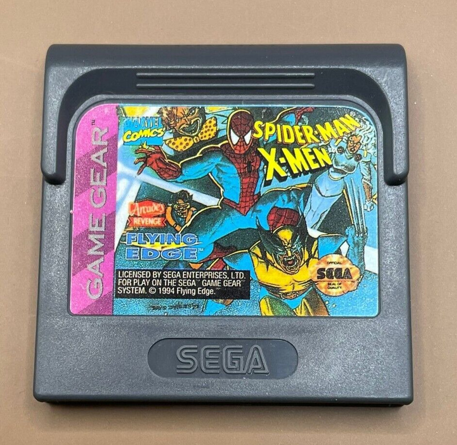SPIDER-MAN X-MEN ARCADE'S REVENGE Jeu Sega Game Gear Usagé PAL EU 1994 Vintage
