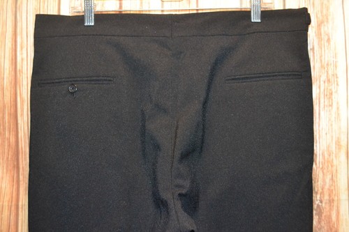 Vincenzo Uomo Men's Black Wool 1 Front Button Tuxedo Suit Sz 46L Wst 36X31 - Picture 17 of 20