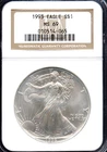1993 $1 Silver American Eagle MS 69 NGC # 010514-065 + Bonus