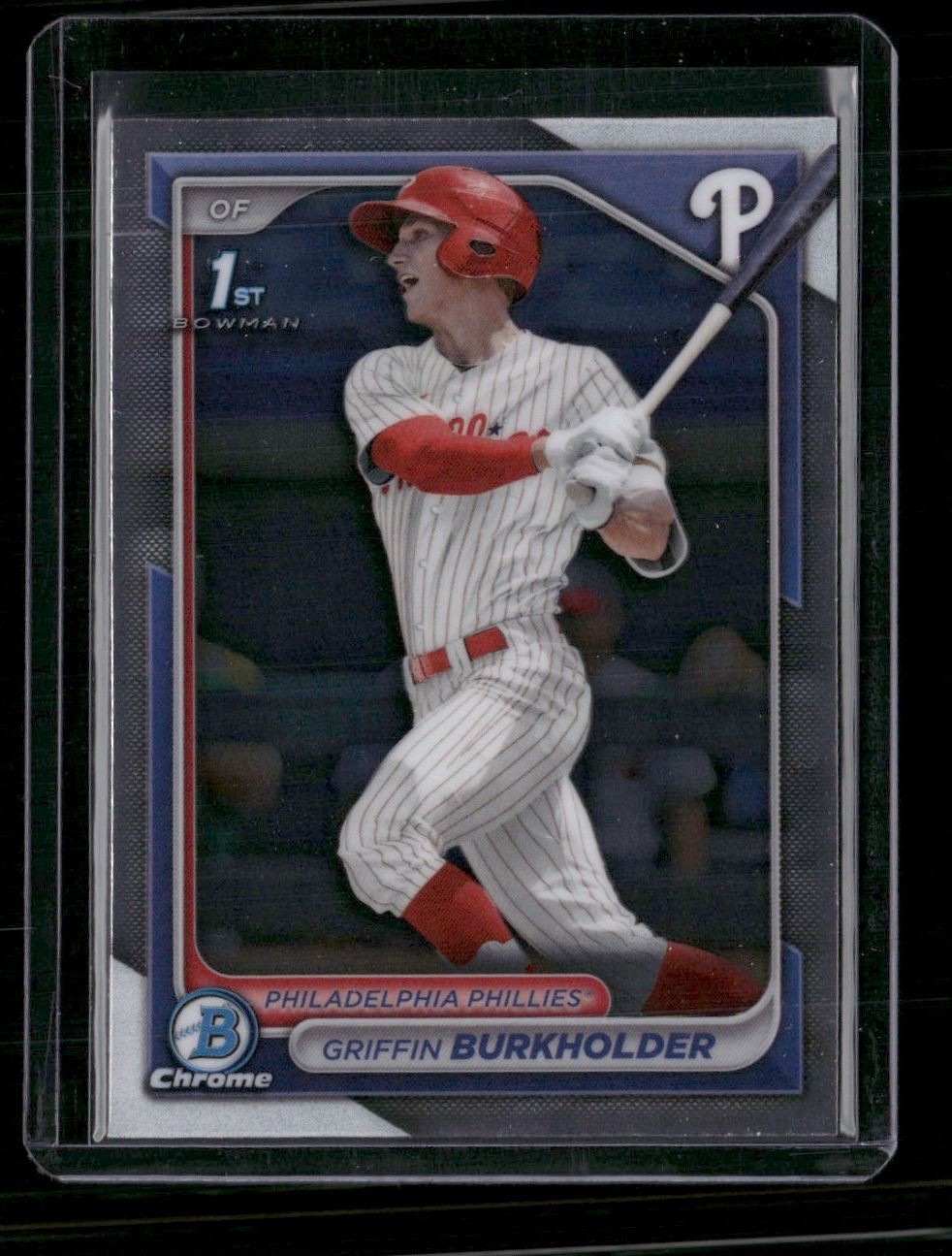 Griffin Burkholder 2024 Bowman Draft Chrome Philadelphia Phillies #BDC-60